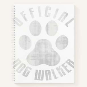 Bulldog Offical Dog Walker Cute Meme Bulldog Paw Notitieboek