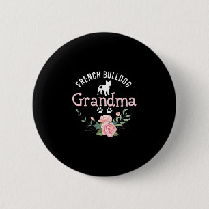 Bulldog Oma Cadeaus Schattige Hond Liefhebber Kers Ronde Button 5,7 Cm
