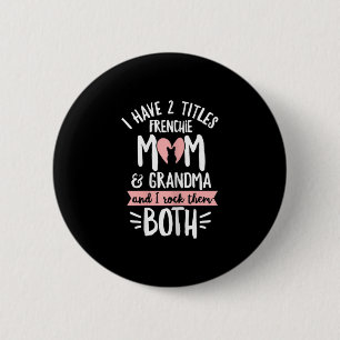 Bulldog ontwerp voor uw franchise oma ronde button 5,7 cm