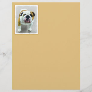 Bulldog Painting - Cute Original Dog Art
