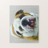 Bulldog Painting - Cute Original Dog Art Legpuzzel (Verticaal)