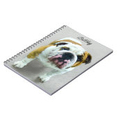 Bulldog Painting - Cute Original Dog Art Notitieboek (Linkerzijde)