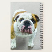 Bulldog Painting - Cute Original Dog Art Planner (Achterkant)