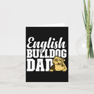 Bulldog Pap Hondenliefhebber Leuk Engels Bulldog O Kaart
