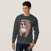Bulldog Pap Mannen Sweatshirt (Voorkant volledig)