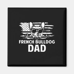 Bulldog papa franse lover cadeau hond eigenaar magneet