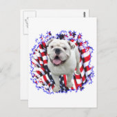 Bulldog Patriot Briefkaart (Voorkant / Achterkant)