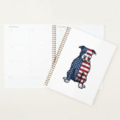 Bulldog Patriote Gravure Vintage Design Vectoriel (Devant avec enveloppe)