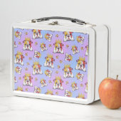 Bulldog pattern Brotdose (In situ)