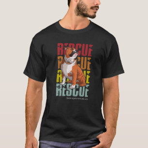 Bulldog Paw Hondenliefhebber Rescue Puppy T-shirt