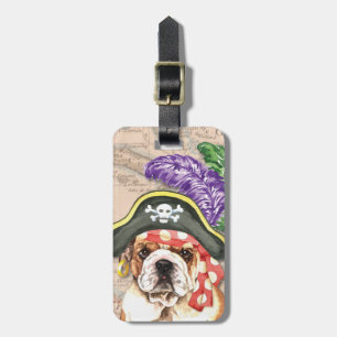Bulldog Pirate Bagagelabel