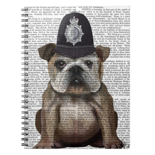 Bulldog Policeman Notitieboek (Voorkant)
