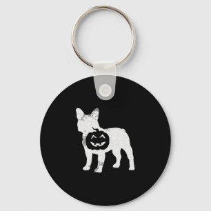 Bulldog Pompoen Lui Halloween Kostuum Cute Hond Pu Sleutelhanger