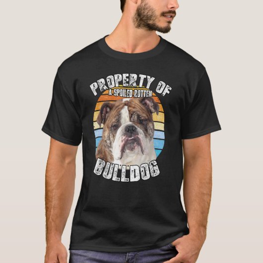 Bulldog Property Of T-shirt (Voorkant)