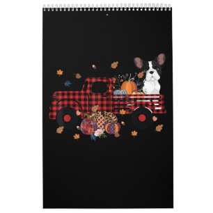 Bulldog Pumpkin Truck Thanksgiving Halloween Gift Kalender