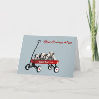 Bulldog Puppies in het Wenskaart van de wagen
