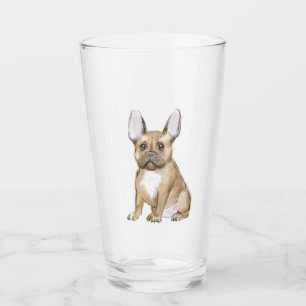 Bulldog puppy french glas