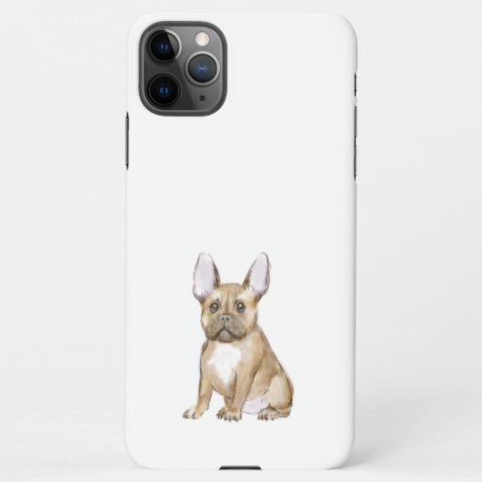 Bulldog puppy french iPhone hoesje (Achterkant)