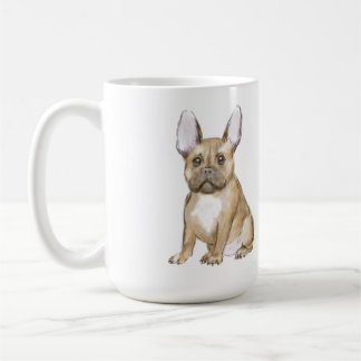 Bulldog puppy french koffiemok