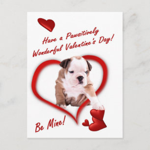 Bulldog Puppy Love in an Envelope Briefkaart