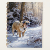 Bulldog Qu'Il Neige Noël Brossé (Devant)