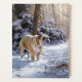Bulldog Qu'Il Neige Noël Brossé (Dos)