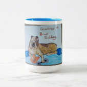 Bulldog Reading Mug (Centre)