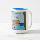Bulldog Reading Mug (Devant droit)
