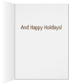 Bulldog Reindeer Antlers Joyeux voeux de Noël (Intérieur (Droit))