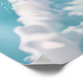 Bulldog rijden motorfiets kerst poster (Hoek)