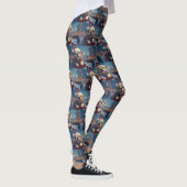 Bulldog Roller Onderzetter Kerst Leggings (Rechts)