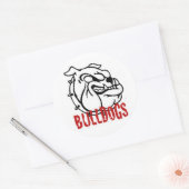 Bulldog Ronde Sticker (Envelop)