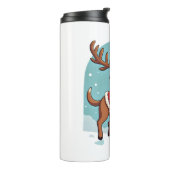 Bulldog Santa Cookies Thermosbeker (Gedraaid links)