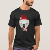 Bulldog Santa Essential T-Shirt (Voorkant)