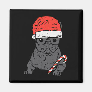 Bulldog Santa Frenchie Hond Kerstmis Vrouwen Magneet