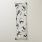 Bulldog Schilderen Rood en Wit Engels Pet Dog Art Lichaamskussen (Achterkant (Verticaal))