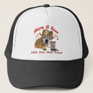Bulldog Share A Beer Products Trucker Pet