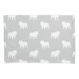 Bulldog Silhouettes Pattern Kussensloop