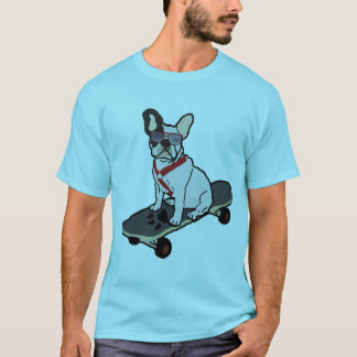 Bulldog Skateboarden met zonnebrillen T-shirt