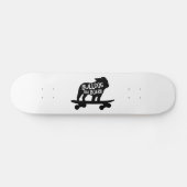 Bulldog | Skateboarding Dog Silhouette Skateboard (Horizontaal)