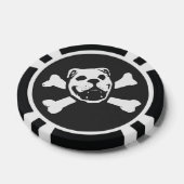 BULLDOG SKULL (door Bulldog Haven NW) Poker Chip (Enkel)
