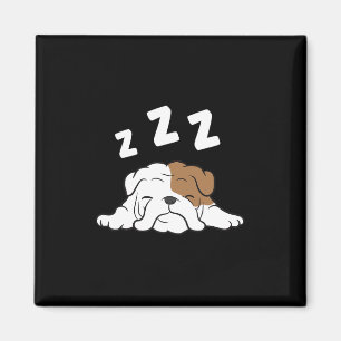 Bulldog Sleeping Bulldog Pyjama Fun Bulldog Magneet