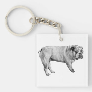 Bulldog-sleutelhanger Sleutelhanger