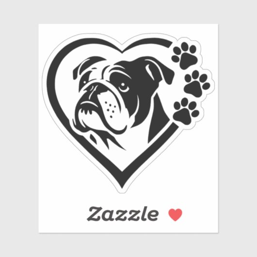 Bulldog Sticker (Vel)