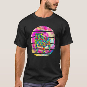 Bulldog Stippen Dag Tie Dye Hond Vrouwen Jongens T-shirt