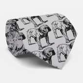 Bulldog Stropdas (Opgerold)