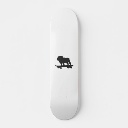 Bulldog sur un skateboard - Choisir la couleur arr (Devant)