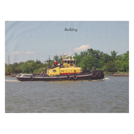 Bulldog tafelkleed (Voorkant (Horizontaal))