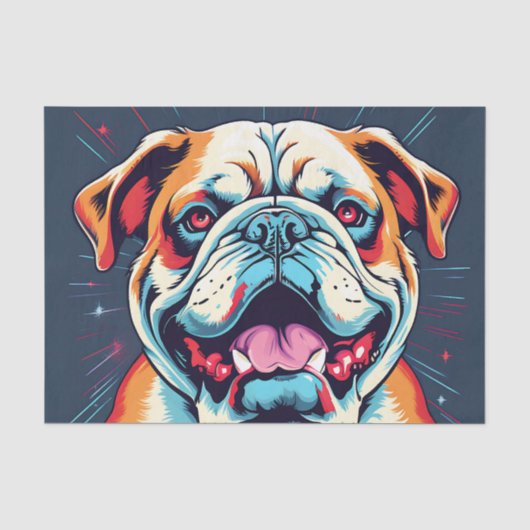  Bulldog Tissuepapier (Voorkant)