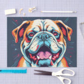  Bulldog Tissuepapier (Craft)